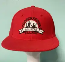 Cooperstown All Star Village Hat Cap Mens Fitted Red L/XL Cooperstown Pro Series