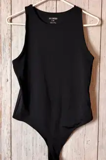 SWS Contour Sleek Women's Black Sleeveless Bodysuit Sz L