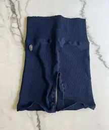 Navy Blue Biker Shorts