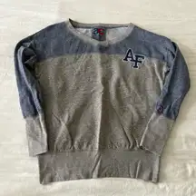 United States Air Force Academy Sweatshirt Crewneck Blue Gray Women’s M