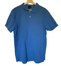 J.crew blue crewneck shirt cotton women's size L tall comfortable preppy design