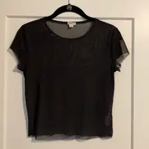 Garage Mesh Black Tee