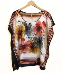 Tovia | Handkerchief Vintage Floral Blouse Top