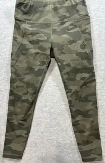 Sweaty‎ Betty The Power 7/8 Length Leggings Camo Print Sz S Workout Yoga Active