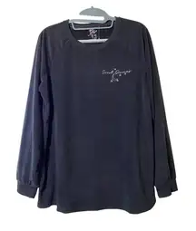 Love to Lounge black "Sweet Dreams" velour sleep pajama top sz S‎