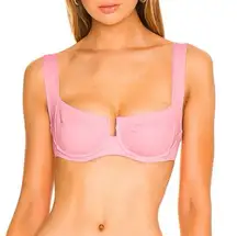 Camellia Underwire Bikini Top Crystal Pink Size Medium