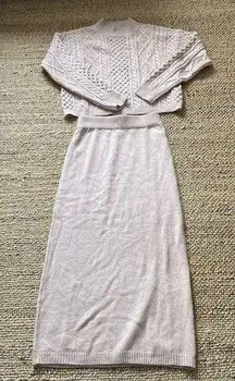 Sweater and Skirt Set