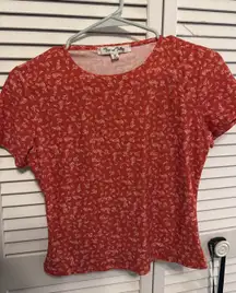 Vine and Valley Red Floral Shirt