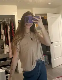 Tan zeagoo sweater shirt