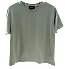 The Kooples Size‎ M Organic Cotton Tee Shirt Sage Green Boxy Casual Earth Tone