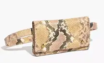 NWT The Leather Belt Bag: Snake Embossed Edition