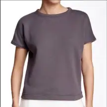 Lime & Vine Womens Small Grey Zip Off Sleeves Crewneck‎ Sweatshirt