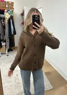 Amazon hooded button cardigan 