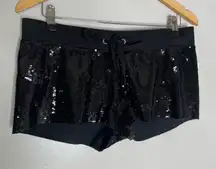 Pink Victorias Secret Bling Sequin All‎ Over Shorts Festival RARE Size XS