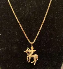 Vintage Monet zodiac Sagittarius necklace