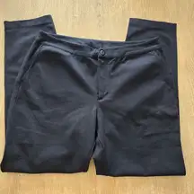 American Giant Ponte Straight Leg Black Pull On Stretch‎ Pants Women's Size 14