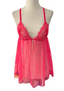 Victoria's Secret Pink Lace Mesh Sleepwear Women's Size Small | 51-18