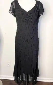 Dress Barn  beaded dress size 14