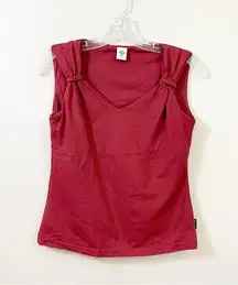 Prana Sleeveless Burgandy Athletic Tank