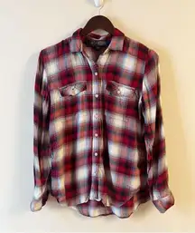 GAP X Pendleton Women’s Small Boyfriend Flannel Plaid Button Down Top
