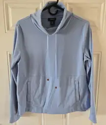Jones & Co New York Light Blue Soft Hoodie Pullover Women’s Small Cozy Casual