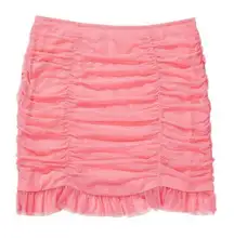 Pink Ruched Mini Skirt- Victoria’s secret 