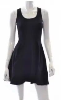 Bar lll Black Fit and Flare Dress Small