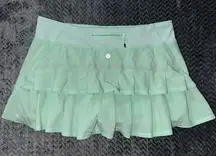 Lululemon Women’s Pacesetter Skirt Fresh Teal Pale Skort Tennis‎ Size 10
