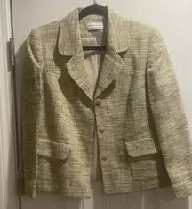 Vintage Tweed Blazer with Button Details