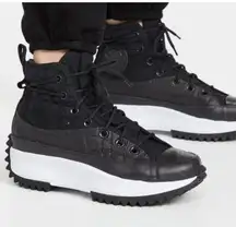 Womens Converse Run Star Hiking Platform Sneakers Black size 6