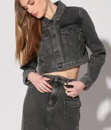 Tressa Boxy Cropped Denim Jacket