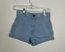Rag & Bone Blue High Rise Hot Shorts