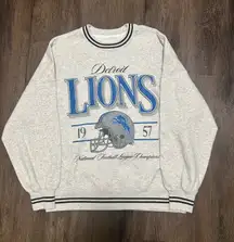 Abercrombie & Fitch Vintage Style NFL Detroit Lions Crewneck Sweatshirt
