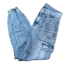 American Eagle Cargo Denim Joggers Jeans
