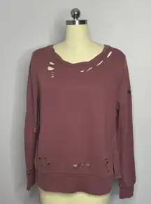 Distressed Sweatshirt M