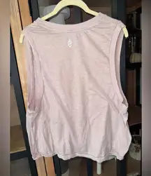 FP Movement Love tank top muscle tee cropped blush workout loose tee mink haze