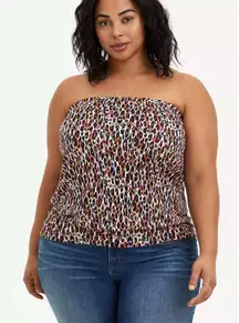 Torrid Women's Cotton Modal Strapless Banded Bottom Chic Tube Top Plus Size 2X