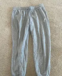 Nike Gray Sweatpants Relaxed Fit Elastic Cuffs