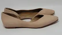 Gianni Bini Leather Upper Flat D'orsay Pointed Toe Shoes Size 7.5