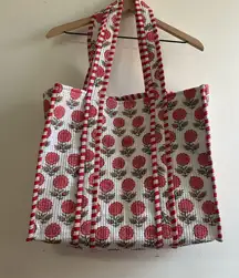 These Three Boutique quilted tote bag floral