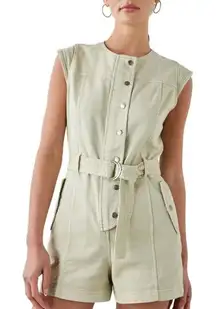 Rails Bessie Denim Romper Sage Dust Medium