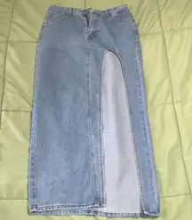 SHEIN high cut jean skirt