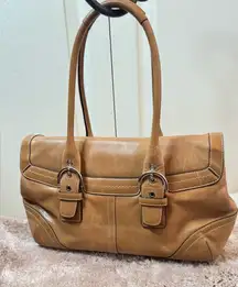Coach vintage Tan Leather Shoulder Bag