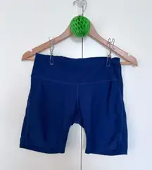 Tesla shorts size Small blue compression bike biker yoga 