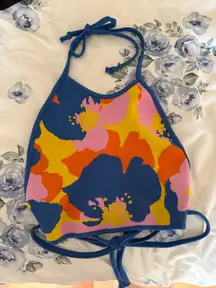 ZARA Halter Top Floral