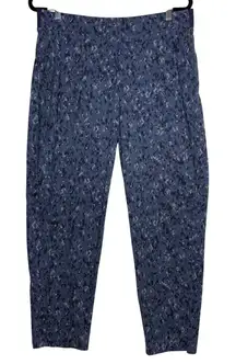 Athleta Brooklyn Ankle Pant Women Size 14 Blue Camo Print Activewear Athletic