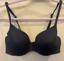 Victoria’s Secret ilex liner Demi Black Bra‎ Size 34C