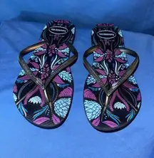 Havaianas Size 9/10 Purple and Black Flip Flops