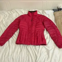 Xs pink athleta puffer jacket