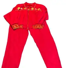 Talk Of The Walk Atlantic City Women’s 2 Pc Pant Set Size XL Vintage Made In USA